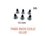 Tab in acciaio 15 mm - filettatura M6